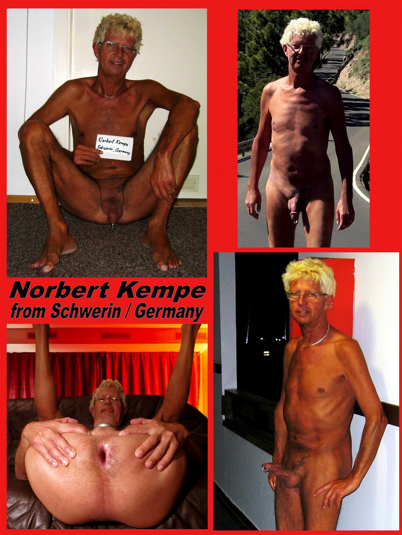 Photo by Norbert with the username @Norbert, who is a verified user,  August 24, 2020 at 3:08 PM. The post is about the topic naked by name and the text says 'Norbert Kempe nackt ausgesetzt'