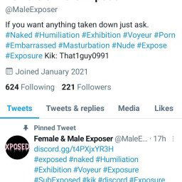 Photo by maleexposer with the username @maleexposer,  May 8, 2021 at 11:35 AM and the text says 'this is for consensual exposure of nude pics and videos of males and females by Results of exposing games and challenges #Exposure #naked #nsfw #Humiliation #Embarrassed #Masturbation #retweet #straightexposed #kik #kikexpose #bdsm #exhibitionist..'