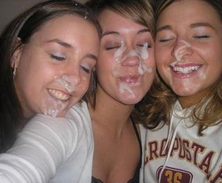 Photo by anyoneif with the username @anyoneif,  December 6, 2022 at 6:45 PM. The post is about the topic Amateur facial cumshot and the text says 'Here's a lovely trio looking better with all the cum on their faces!'