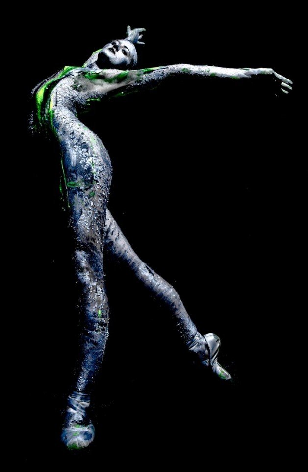 Photo by gmark with the username @gmark, who is a verified user,  April 10, 2012 at 3:21 AM and the text says 'I&rsquo;m not sure we as humans are supposed to bend that way. :-) #dance  #dancer  #fine  #art  #body  #paint  #photography'