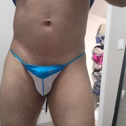 Photo by Zeeliciouz with the username @Zeeliciouz,  October 25, 2023 at 3:45 PM. The post is about the topic Mens Thongs & G-Strings and the text says '#gstring #gaybottom #gaylove'