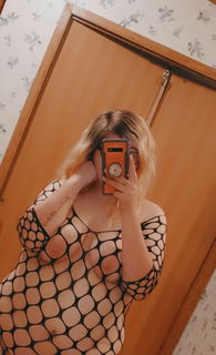 Album by shybaby69 with the username @shybaby69, who is a verified user,  August 7, 2021 at 9:37 AM. The post is about the topic NSFW Snapchat and the text says 'had to share both of them 😋
#bbw #fishnets #naturalboobs'