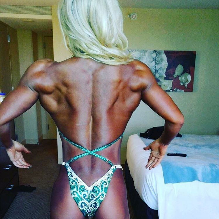 Photo by Blog Tettediferro with the username @tettediferro,  February 1, 2023 at 1:53 PM. The post is about the topic Nude Muscle and the text says 'Hot #blonde #bodybuilder with toned #ass Olivia Moschetti at #Tettediferro'