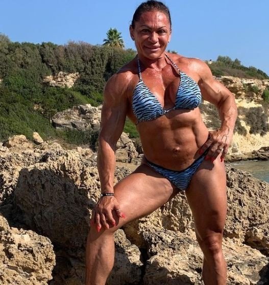 Photo by Blog Tettediferro with the username @tettediferro,  October 24, 2021 at 12:17 PM. The post is about the topic Nude Muscle and the text says 'Hot #Italian #bodybuilder, #ifbb and #wrestler Claudia Partenza'