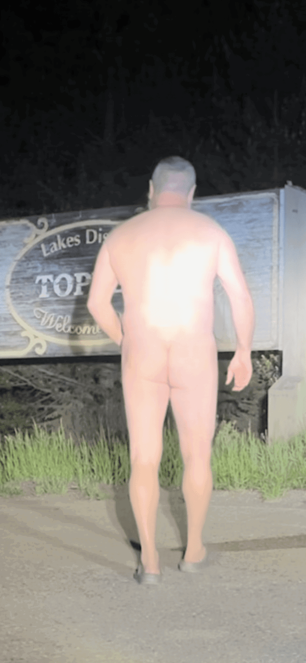 Photo by J.Hancock with the username @gr82mwo,  June 15, 2024 at 1:45 PM. The post is about the topic Sign and the text says 'I thought the sign said topless, then I decided I was going to go bottomless too. 🤷🏻♂️'
