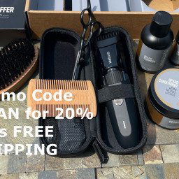 Photo by RuanWillow with the username @RuanWillow, who is a verified user,  April 21, 2024 at 9:51 PM and the text says '20% OFF PLUS FREE SHIPPING use my NEW CODE RUAN for products for men such as razors, beard trimmers, ball shavers, ball deodorant, skincare products for men, anti chafing boxers, gifts for men, father’s day gifts, birthday gifts for men, t shirts at...ad..'
