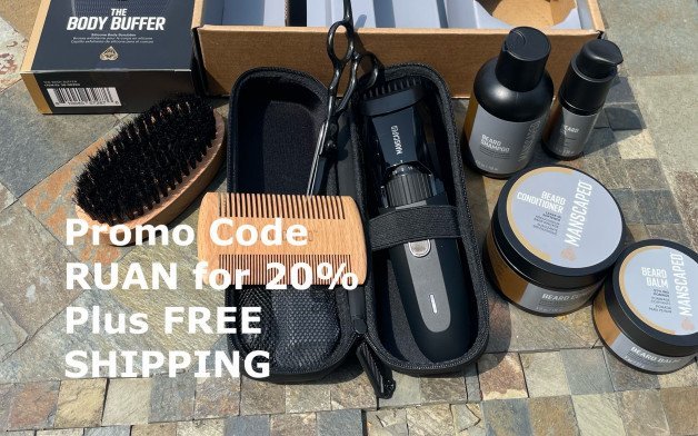 Photo by RuanWillow with the username @RuanWillow, who is a verified user,  April 21, 2024 at 9:51 PM and the text says '20% OFF PLUS FREE SHIPPING use my NEW CODE RUAN for products for men such as razors, beard trimmers, ball shavers, ball deodorant, skincare products for men, anti chafing boxers, gifts for men, father’s day gifts, birthday gifts for men, t shirts at...ad..'