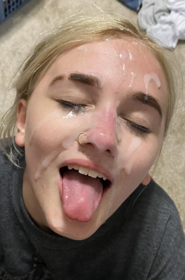 Photo by Beautyintheballgag with the username @Beautyintheballgag,  May 30, 2021 at 1:44 AM. The post is about the topic YourCumHerFace and the text says 'Cum covered amateur'