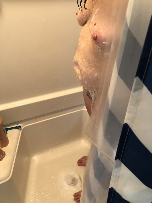Photo by Freakish247365 with the username @Freakish247365,  June 13, 2021 at 1:42 PM. The post is about the topic Showering and the text says 'wife getting ready for the day'