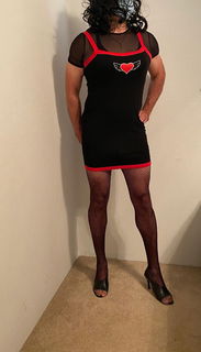 Album by Thuntem with the username @Thuntem,  November 25, 2022 at 9:09 PM. The post is about the topic Crossdressers And Sissies We Love and the text says 'My favorite black dress I bought'