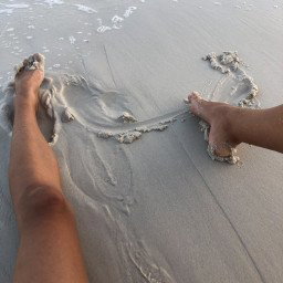 Photo by RiderFloor with the username @riderfloor, who is a star user,  May 8, 2024 at 4:54 AM. The post is about the topic Sensual Feet and the text says 'Check my soles in the sand at the beach'