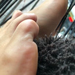 Photo by RiderFloor with the username @riderfloor, who is a star user,  May 13, 2024 at 3:25 PM. The post is about the topic Foot Worship and the text says 'they’re a little shy would you mind helping them relax?'