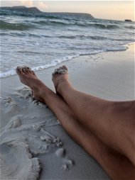 Photo by RiderFloor with the username @riderfloor, who is a star user,  May 18, 2024 at 1:16 PM. The post is about the topic Pretty Feet and the text says 'I love sunny days!'