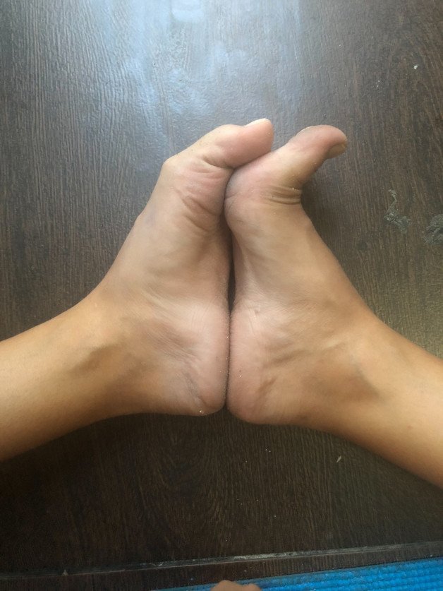 Album by RiderFloor with the username @riderfloor, who is a star user,  June 26, 2021 at 8:28 PM. The post is about the topic Foot Worship and the text says 'I think, I have found the perfect place for your dick?! What do You think?
#tinytoes #soles #footfetish'