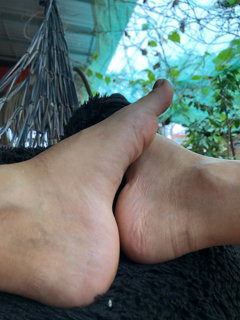 Photo by RiderFloor with the username @riderfloor, who is a star user,  June 19, 2024 at 5:18 AM. The post is about the topic Pretty feet only! and the text says 'Good morning pic'
