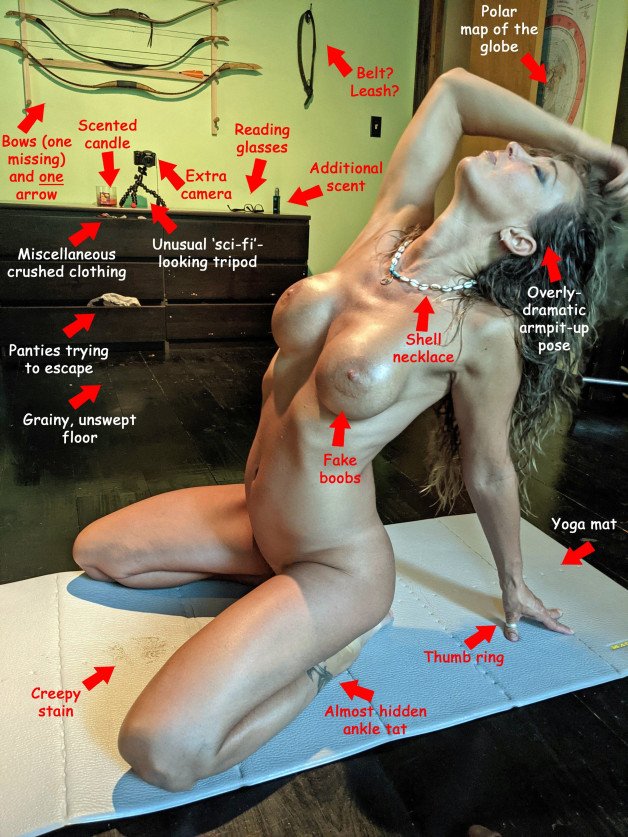 Photo by Rex Lowbottom with the username @rexlowbottom,  July 27, 2021 at 4:08 PM. The post is about the topic Technical Difficulties and the text says 'Anatomy of an Overly-Dramatic Porn Pic Pose  #anatomy  #drama'