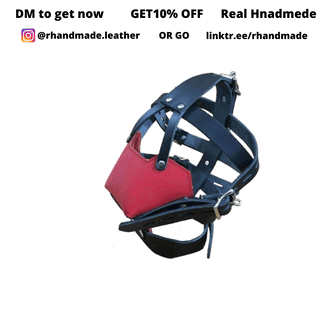 Photo by R handmade BDSM with the username @RhandmadeBDSM,  June 16, 2021 at 1:27 PM. The post is about the topic Bondage and the text says 'Genuine Black & Red Leather Bondage face muzzle head head harness BDSM


#mistress #bdsmsub #femdom #bdsmkink #bdsmpetplay #leather #ddlgcommunity #spanking #sextoys #shibaribondage #domination #daddy #bondageset #bondagegirl #bondageart #BDSM #erotic..'