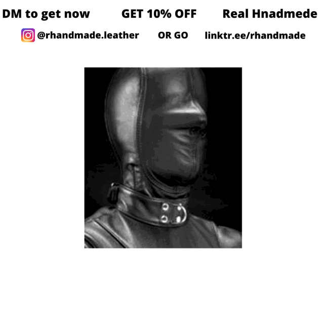 Photo by R handmade BDSM with the username @RhandmadeBDSM,  June 15, 2021 at 9:58 AM. The post is about the topic Bondage and the text says 'REAL LEATHER BONDAGE Lockable Hood Hand Constructed Gimp mask


#mistress #bdsmsub #femdom #bdsmkink #bdsmpetplay #leather #ddlgcommunity #spanking #sextoys #shibaribondage #domination #daddy #bondageset #bondagegirl #bondageart #BDSM #erotic #love #art..'