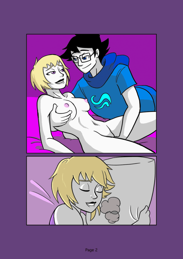 Photo by OkuChinpo with the username @OkuChinpo,  July 2, 2021 at 1:50 PM. The post is about the topic Homestuck and the text says 'Derse Dreams: Written by Thirteen-Joy-Ruiner, Art by Mindwipe'