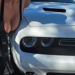 Photo by Shywifemilf with the username @Shywifemilf, who is a star user,  November 14, 2021 at 9:53 PM. The post is about the topic big tits and the text says 'Nice Headlights!!..my ass has been up and big tits have been bent over some muscle cars...gotta keep my shirt on so my nipple piercing don't scratch the hood while getting a hard pounding...true story♡♡Join me on Only Fans to see more. Link in bio and..'