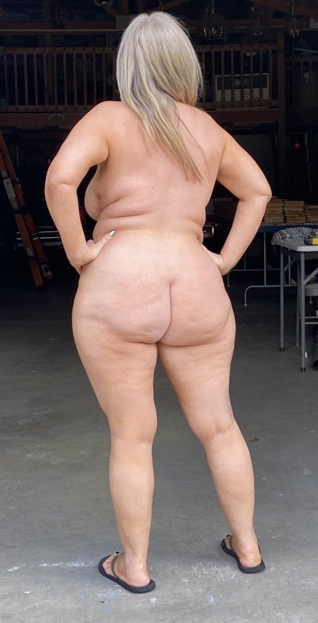 Photo by Mywifenaked with the username @Mywifenaked, who is a verified user,  October 2, 2024 at 1:06 AM. The post is about the topic My Curvy Wife and the text says '#mywifesbigfatass'