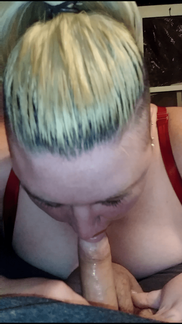 Photo by Curvy, Thick & Horny with the username @plug-me,  September 18, 2021 at 10:38 PM. The post is about the topic Rate my pussy or dick and the text says 'New shots of my husband's railroad spike cock. And a couple of me sucking it ;) #hotwife #bwc #monstercock #ratemydick'