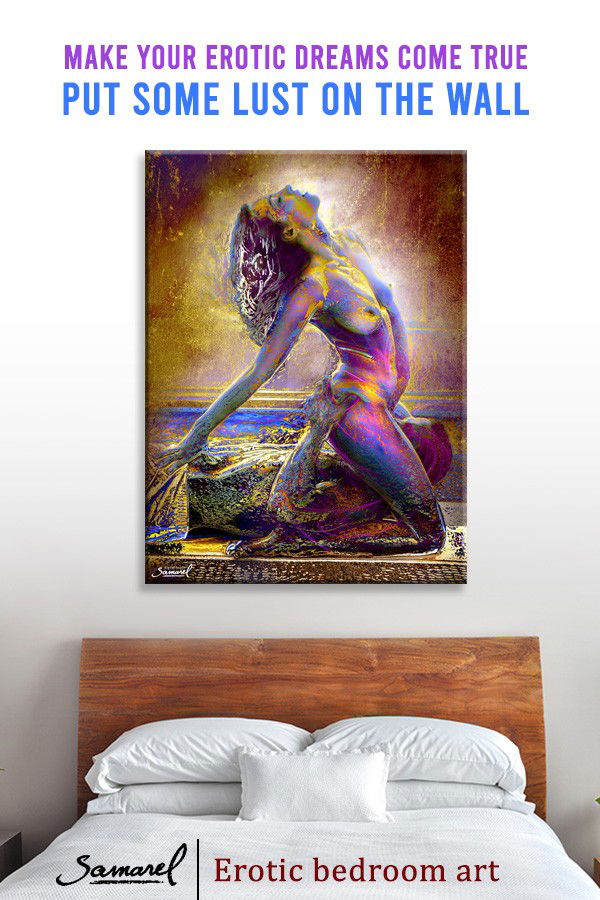 Photo by Samarel with the username @samarel, who is a verified user,  August 19, 2020 at 8:35 PM. The post is about the topic Samarel erotic art and the text says 'It's time to light the spark in your love life!
Order sexy wall art for your bedroom
https://www.samareleros.com/'