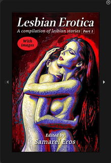 Album by Samarel with the username @samarel, who is a verified user,  September 5, 2024 at 8:15 AM. The post is about the topic Lesbian Lounge and the text says 'When a woman loves a woman - paint your screen pink!
eBook or paperback - with images.
https://a.co/d/4HrzyP1'