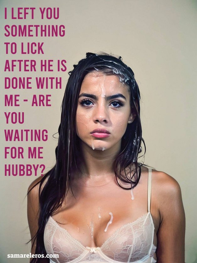 Photo by Samarel with the username @samarel, who is a verified user,  October 4, 2024 at 4:54 PM. The post is about the topic Cuckold Captions and the text says 'View more cuckold captions:
https://www.samareleros.com/cuckold-captions'