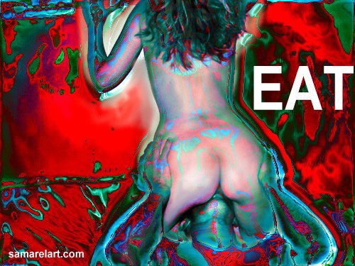 Photo by Samarel with the username @samarel, who is a verified user,  February 18, 2019 at 6:22 PM. The post is about the topic Your Naughty Girlfriend and the text says 'Eat and sharesome...ART
https://www.samarelart.com'