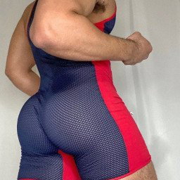 Photo by BubbleButtSir with the username @BubbleButtSir, who is a verified user,  April 28, 2021 at 1:05 PM. The post is about the topic Gear! and the text says 'A big muscle ass in mesh...Yes  yes yes!!!!'