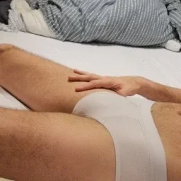 Photo by BubbleButtSir with the username @BubbleButtSir, who is a verified user,  March 19, 2024 at 8:26 AM and the text says 'A few weeks ago...#me #morning #tightieswhities'