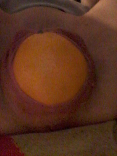 Photo by Bi.BDSM.couple with the username @Bi.BDSM.couple,  June 1, 2016 at 4:47 AM and the text says 'musclegap2015:

I’ve been dying to put an orange in my pussy. It went in so easy I left it in for a while before birthing it..vid to follow'