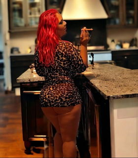 Photo by Hitgirly with the username @Hitgirly, who is a verified user,  February 11, 2024 at 7:21 PM. The post is about the topic Hotwife and the text says 'Need me to come cook sumthin up for you?'