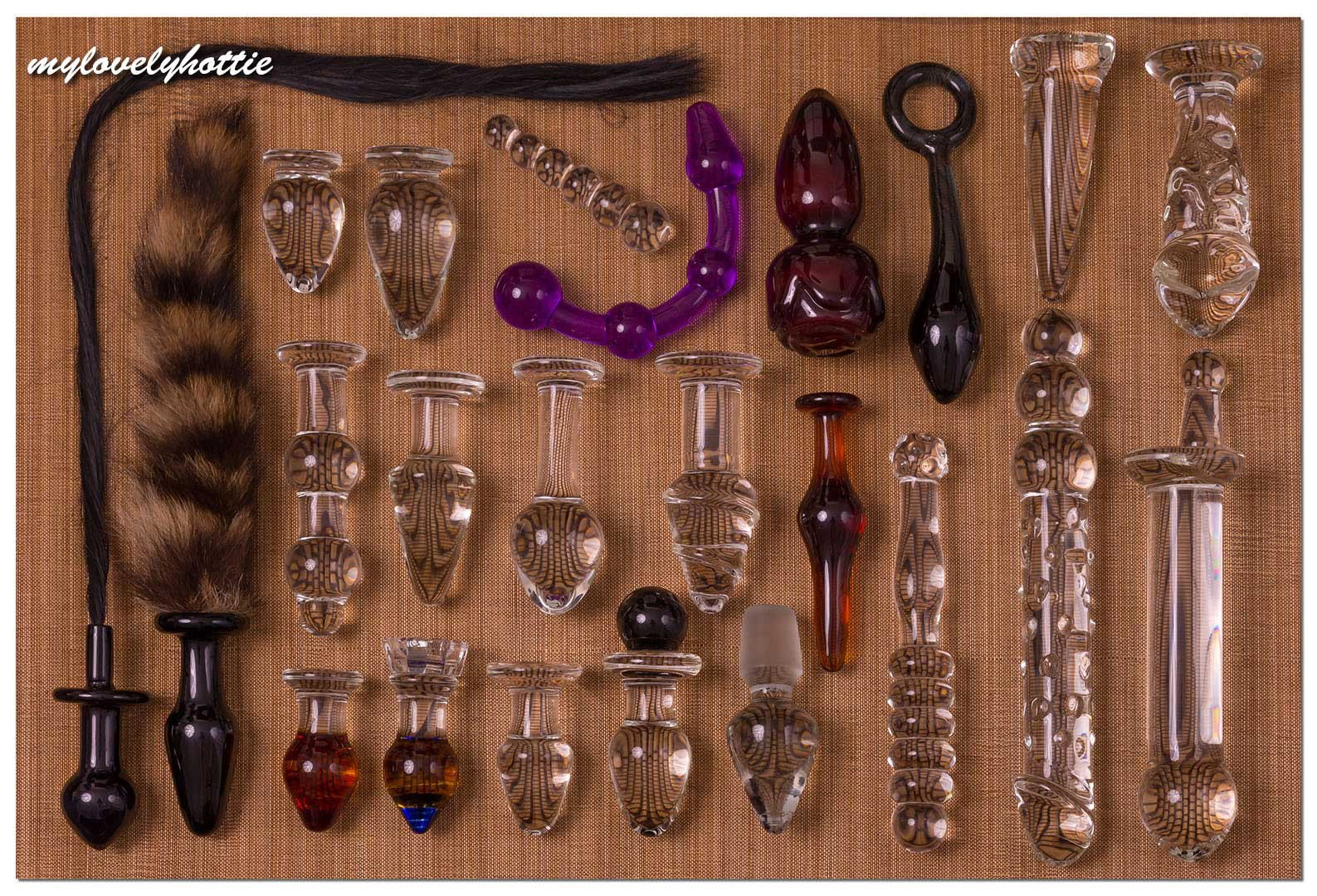 Photo by WandererX with the username @WandererX,  February 10, 2017 at 12:40 AM and the text says 'mylovelyhottie:
Concrete art - Glass toys


Wonderful collection! #sextoys  #dildos  #glass  #dildo  #glass  #toys  #buttplug  #buttplugs'