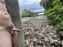 Photo by testudick with the username @testudick,  September 3, 2022 at 4:00 PM. The post is about the topic Gay and the text says 'Riverbed...

#me #public #cock'