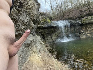 Album by testudick with the username @testudick,  March 29, 2023 at 8:31 PM. The post is about the topic Gay and the text says 'Waterfall!

@lookatmine'