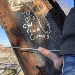 Shared Photo by testudick with the username @testudick,  April 13, 2024 at 3:29 PM and the text says 'cock gravy is the best and your cock I bet makes lots'