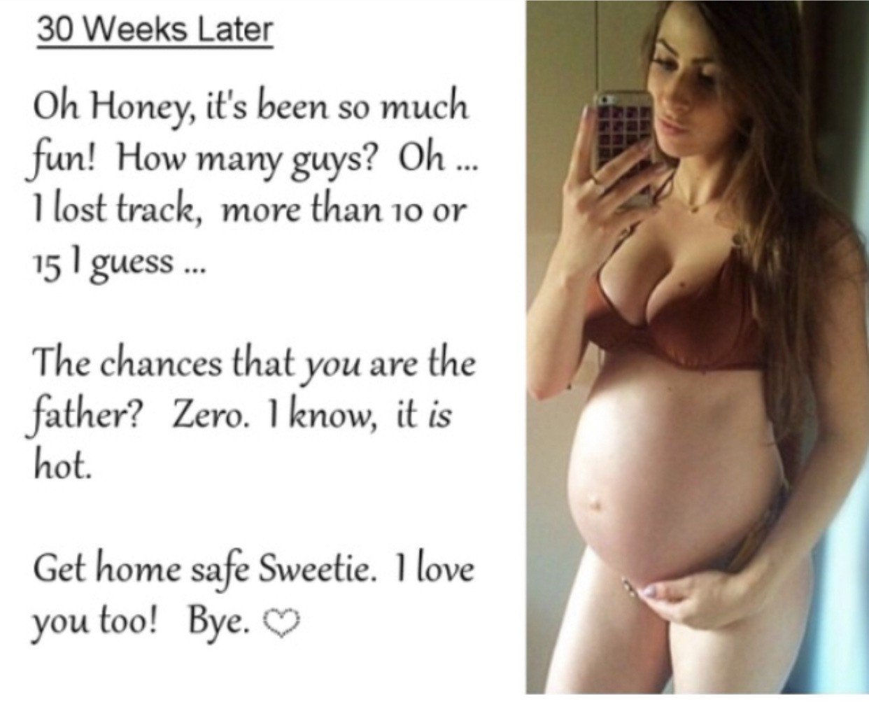 Photo by LCW with the username @Luvcheatingwife,  July 7, 2023 at 1:44 AM. The post is about the topic Pregnancy fetish