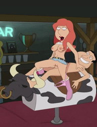 Photo by Squanchy69 with the username @Squanchy69,  February 13, 2024 at 8:54 PM. The post is about the topic Raunchy Cartoons and the text says 'louis taking quagmire for a ride'