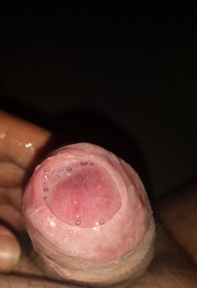 Photo by Sunrise23 with the username @Sunrise23,  September 2, 2021 at 3:39 PM. The post is about the topic Uncut cocks and the text says 'Precum dripping'