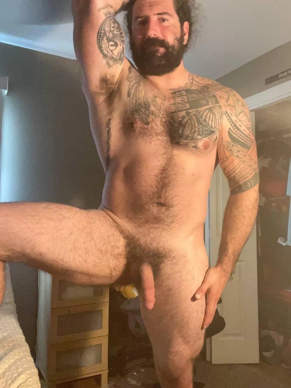 Photo by Ultra-Masculine-XXX with the username @Ultra-Masculine-XXX,  December 7, 2023 at 5:01 AM. The post is about the topic Gay Bears and the text says 'Dylan Thompson a.k.a. dylanmarkss #DylanThompson #dylanmarkss #hairy #muscle #bear #beard'