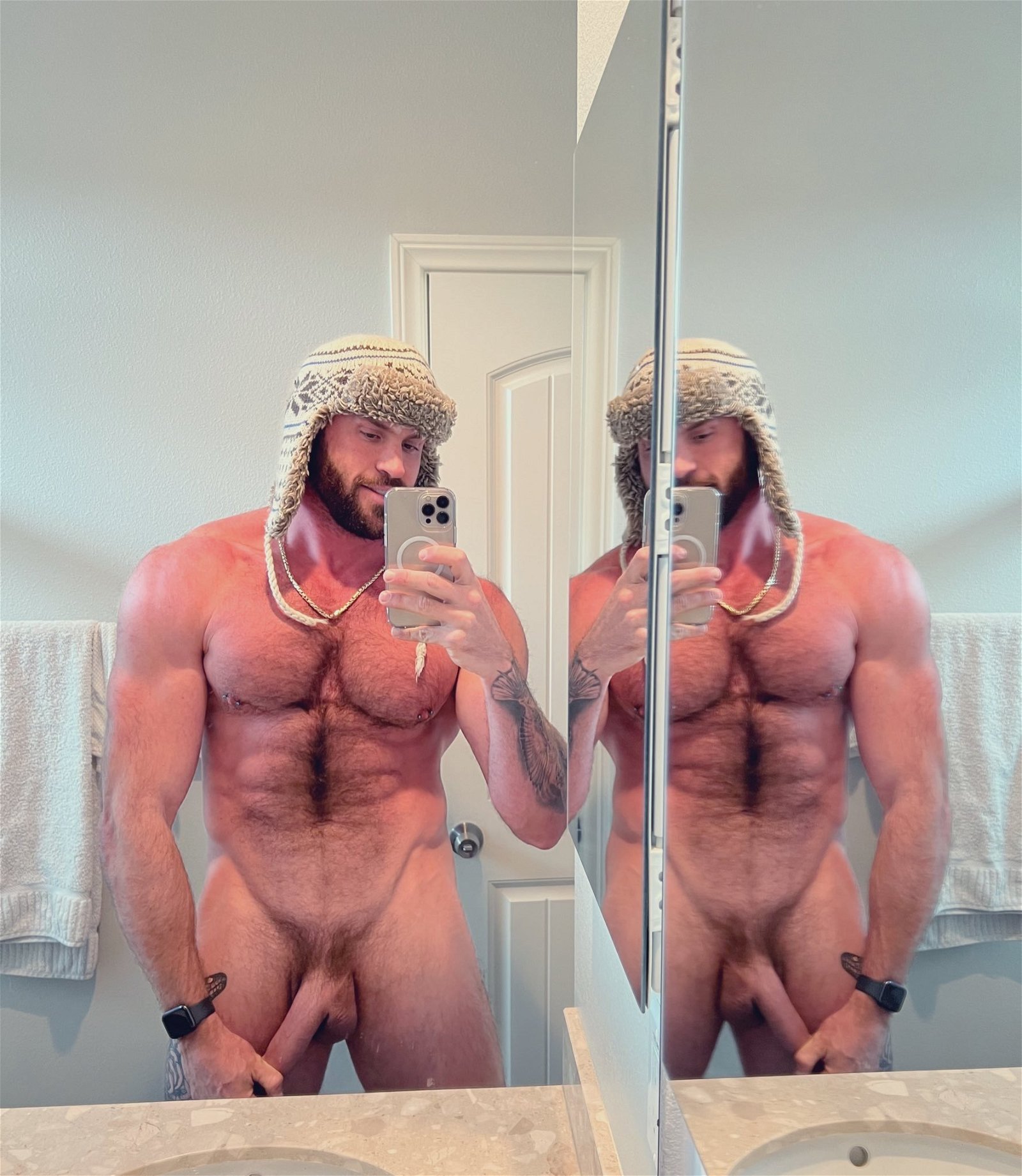 Photo by Ultra-Masculine-XXX with the username @Ultra-Masculine-XXX,  September 21, 2023 at 6:50 AM. The post is about the topic Gay Hairy Men and the text says 'hugeajax #hugeajax #hairy #muscle #hunk'