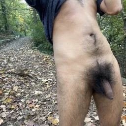 Photo by hairyforeskin with the username @hairyforeskin,  April 10, 2024 at 7:19 PM. The post is about the topic Cocks with foreskin and the text says 'It's normal to see bush on the trail'