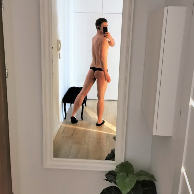 Photo by bigreg with the username @bigreg, who is a verified user,  August 27, 2021 at 4:47 AM. The post is about the topic Mens Thongs & G-Strings and the text says 'Hi all! Im Bi bottom guy from Poland. 
Pls let me know what u think. 
If this post will reach more than 30 Likes or Shares i will post whole set'
