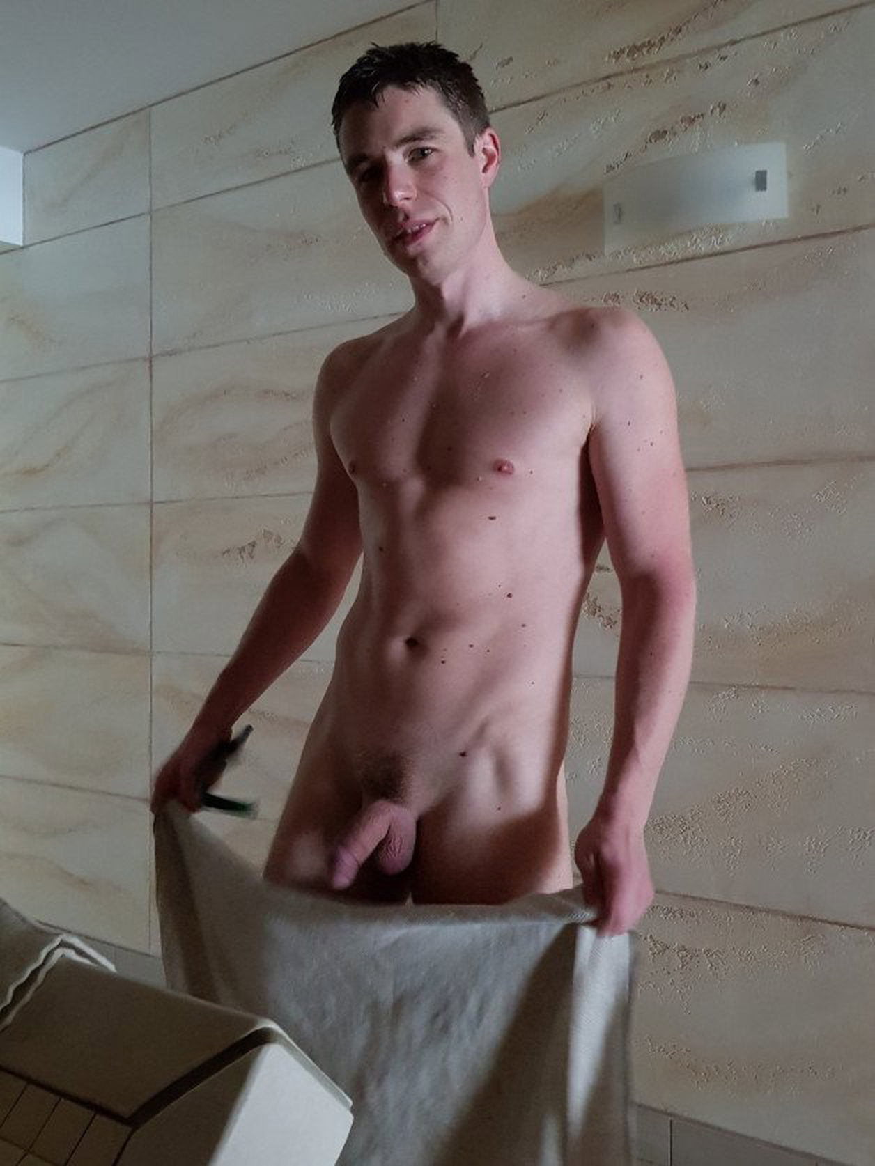 Photo by bigreg with the username @bigreg, who is a verified user,  September 7, 2021 at 10:07 PM. The post is about the topic Sauna Sex and the text says 'Taken by my gf after hot sauna session'