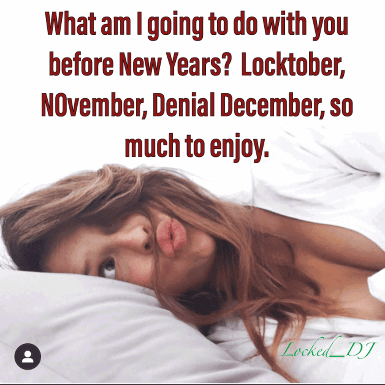 Watch the Photo by Locked.DJChastity with the username @Locked.DJChastity, posted on September 11, 2021. The post is about the topic Male Chastity. and the text says 'So many days left this year for you to think about. 
         #chastity, #malechastity, #chastitymansion, #cagedcock, #cagedcocks, #cockcage, #flr, #chastitycage, #chastityslave, #keyholder, #malechastitydevice, #chastitykeyholder, #peniscage, #balltrap,..'