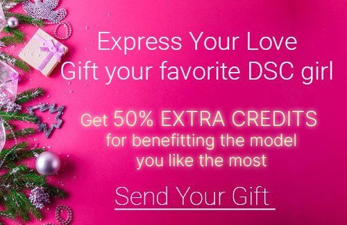 Photo by DSCLiveChat with the username @DSCLiveChat, who is a brand user,  June 29, 2022 at 12:27 PM and the text says 'So many exciting deals going on @DSCCams 
You can show your #love and get 50% Credits FREE with the DSC Models Coupon

Month-End Mega Saver is on (20-62% Bonus)

Deals that can fit everyone's pocket..'