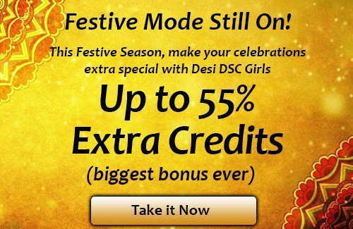Photo by DSCLiveChat with the username @DSCLiveChat, who is a brand user,  October 18, 2021 at 8:37 AM. The post is about the topic Camping and the text says 'Festive Mood Is Still On!!
We Indian never miss to extend our festival mood. Grab your Grand Discount with 55% Extra FREE Credits!

More Discount & More Fun with Indian #amateur #Camgirls #Bhabhi #CamCouple & more. Connect with your DSC Friends and let..'