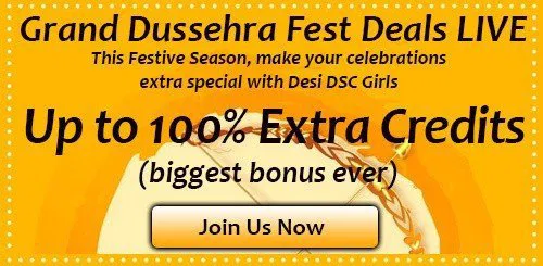 Photo by DSCLiveChat with the username @DSCLiveChat, who is a brand user,  October 14, 2021 at 2:00 PM. The post is about the topic indian bhabhi ki jawani and the text says 'Grand Dussehra Fest Deal is LIVE! 
ENJOY GRAND DISCOUNT UPTO 100% EXTRA FREE JOINING BONUS .

Make this Celebration even more happening with Indian #amateur #Camgirls, #Bhabhi, #CamCouple & more.

Join us for FREE @DSCgirls.live ⬅️  & Get 100% FREE..'